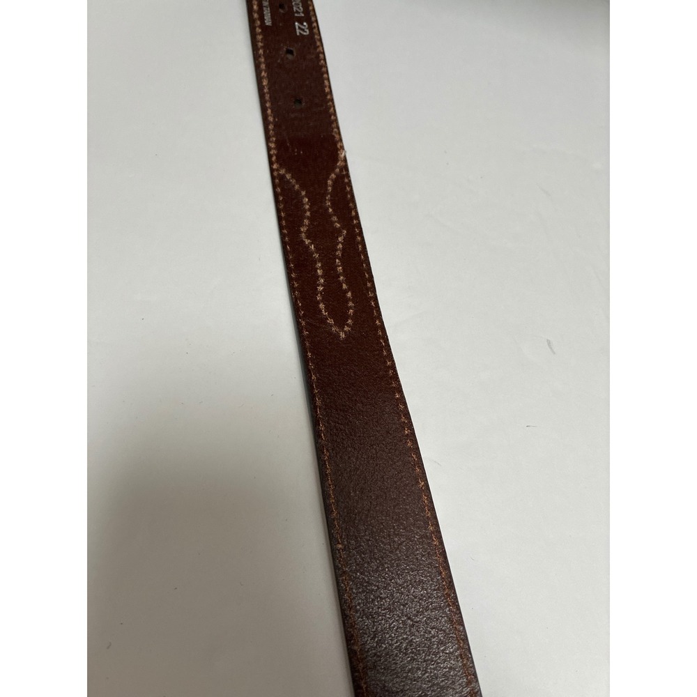Nocona Brown Leather Beaded Southwestern Western Belt N4441108 Size 22 - Picture 7 of 7